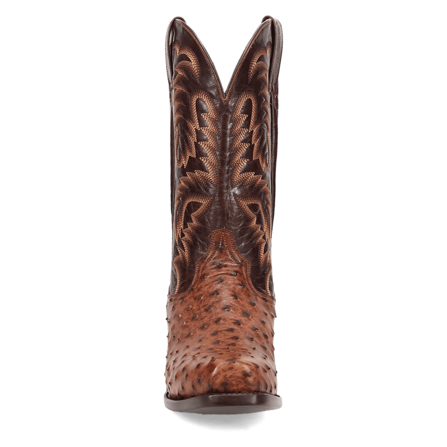Men's Dan Post Marco Full Quill Ostrich Boot - Brown - DP7063