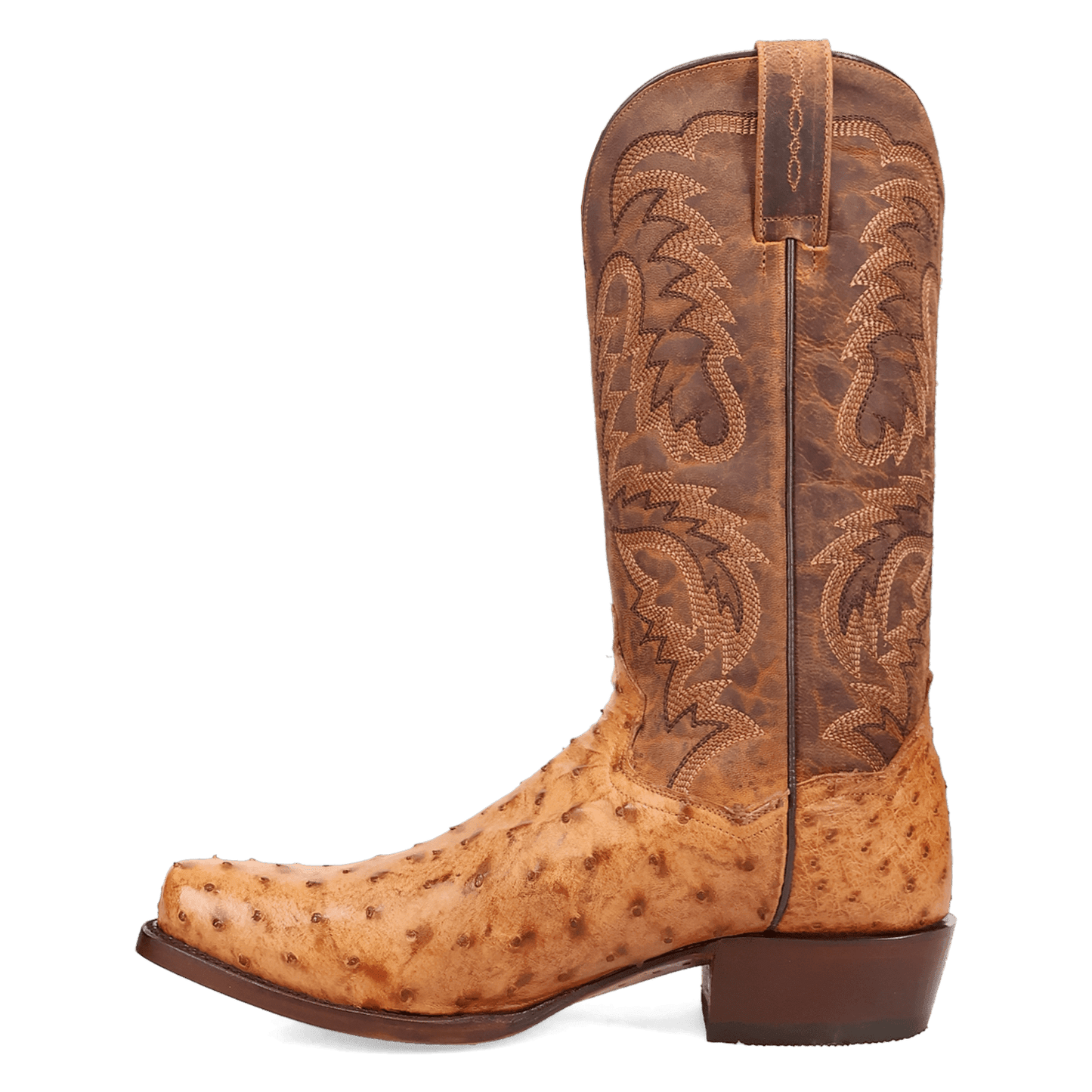 Men's Dan Post Marco Full Quill Ostrich Boot - Saddle - DP7064