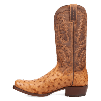 Men's Dan Post Marco Full Quill Ostrich Boot - Saddle - DP7064