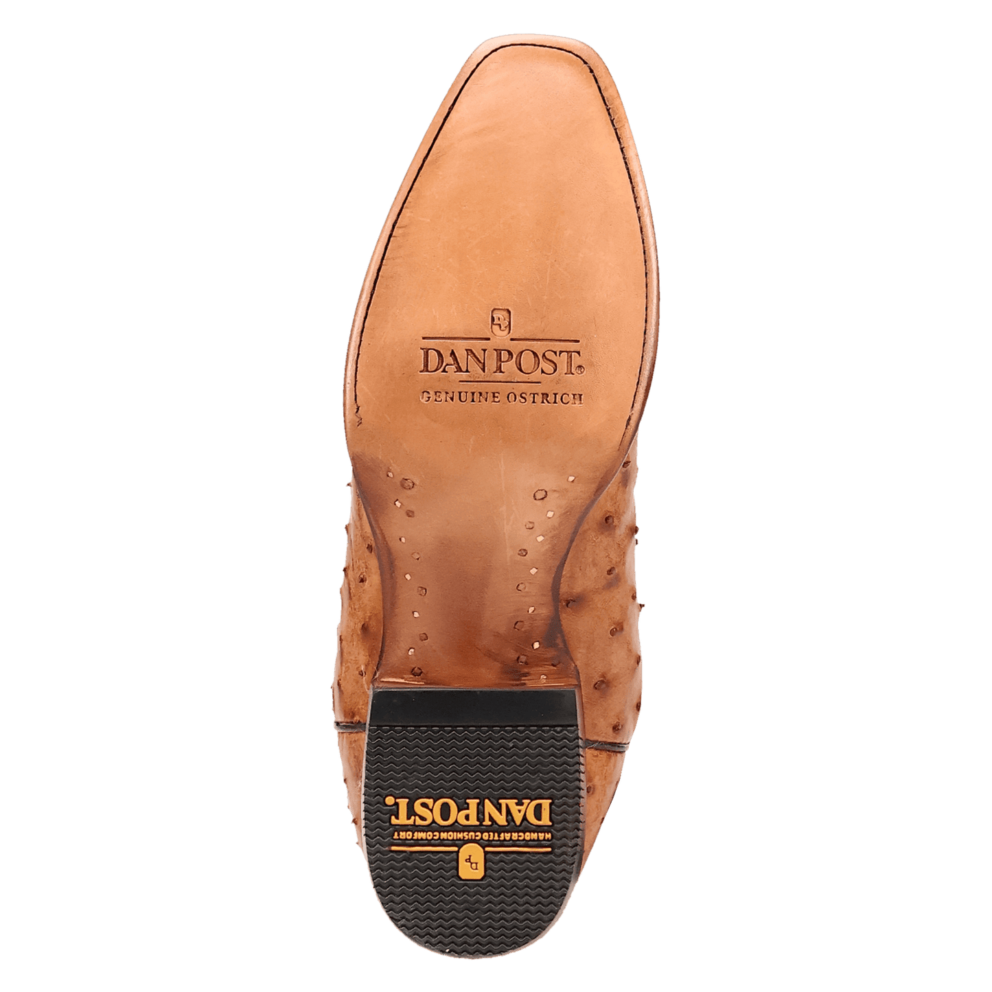Men's Dan Post Marco Full Quill Ostrich Boot - Saddle - DP7064