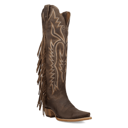 Women's Dan Post Prairie Dancer Leather Boot - Brown - DP7103