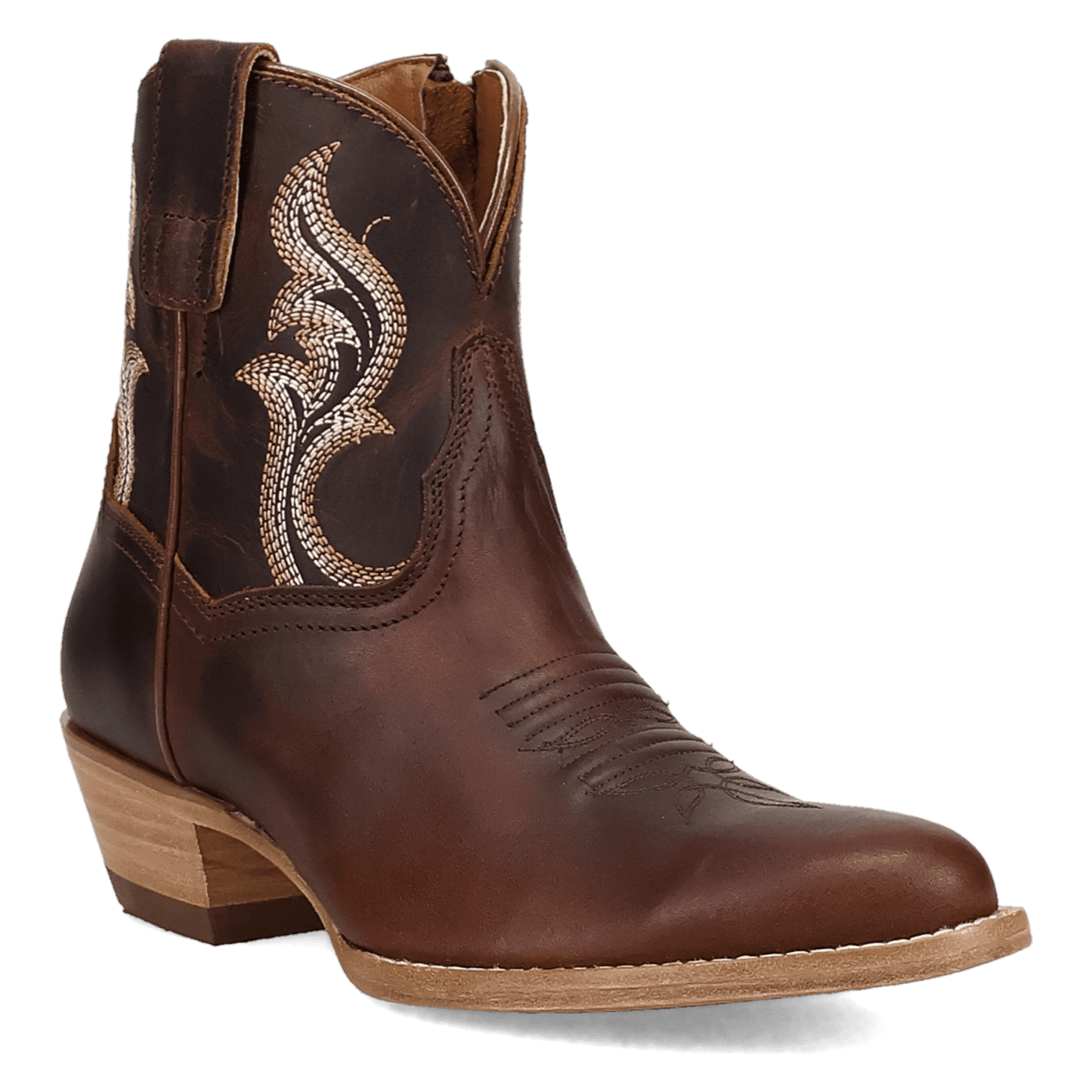 Women's Dan Post Rustic Charm Leather Bootie - Brown - DP7111