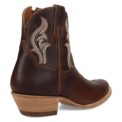 Women's Dan Post Rustic Charm Leather Bootie - Brown - DP7111