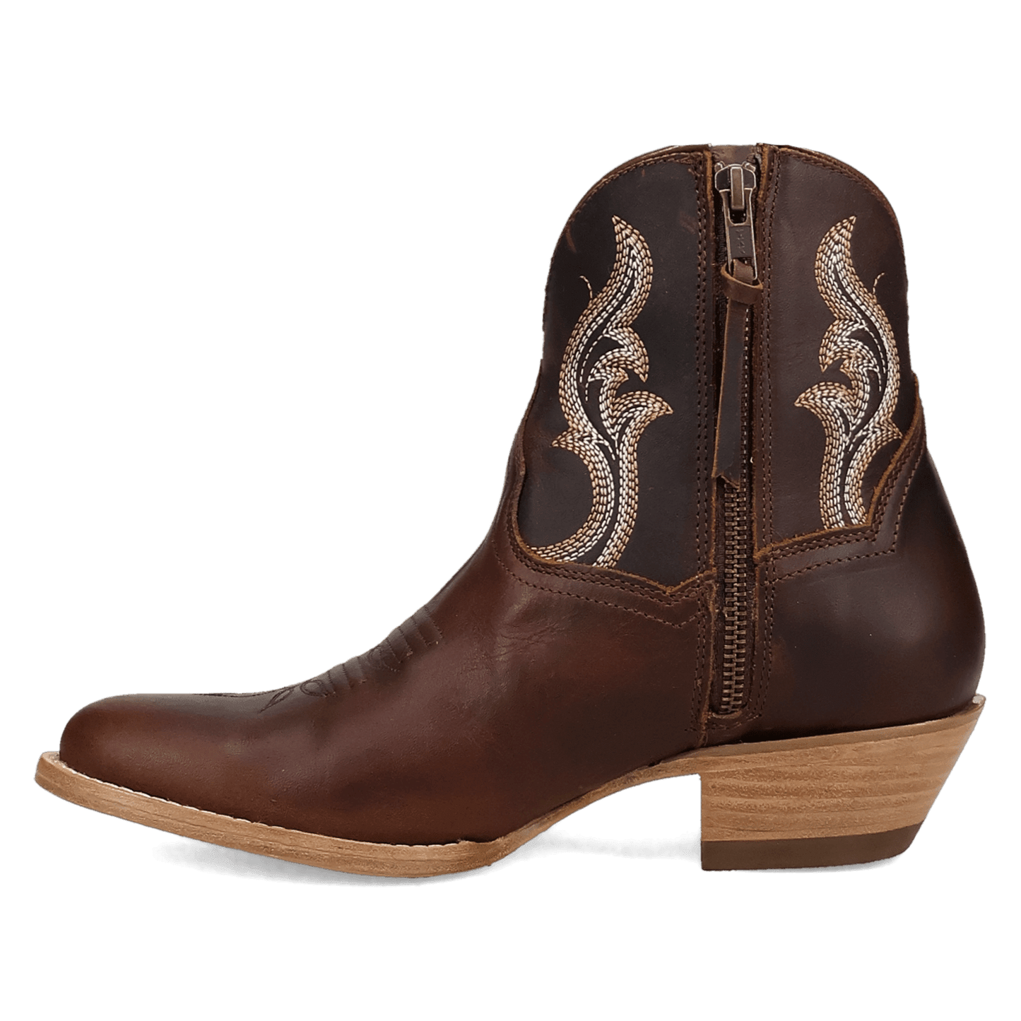 Women's Dan Post Rustic Charm Leather Bootie - Brown - DP7111