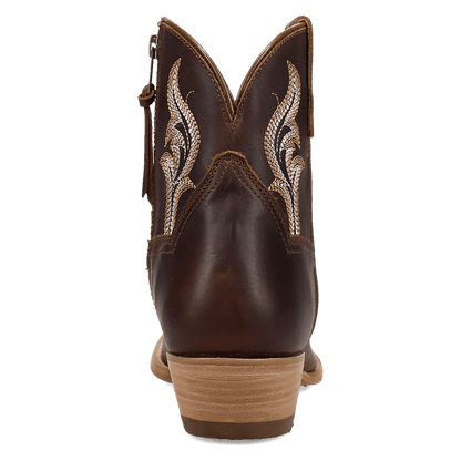 Women's Dan Post Rustic Charm Leather Bootie - Brown - DP7111