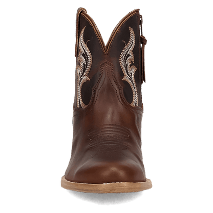 Women's Dan Post Rustic Charm Leather Bootie - Brown - DP7111