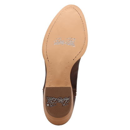 Women's Dan Post Rustic Charm Leather Bootie - Brown - DP7111
