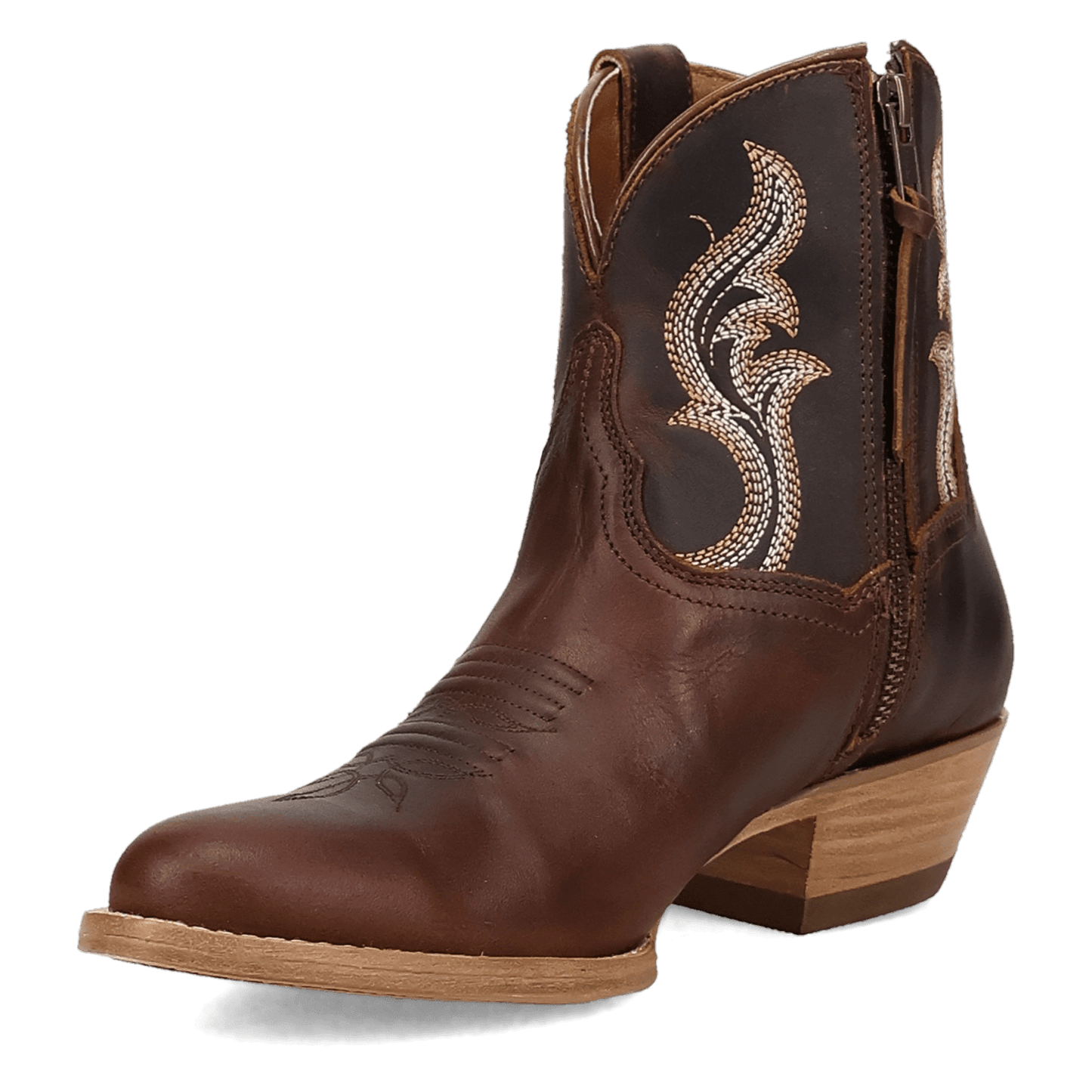 Women's Dan Post Rustic Charm Leather Bootie - Brown - DP7111
