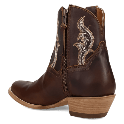 Women's Dan Post Rustic Charm Leather Bootie - Brown - DP7111