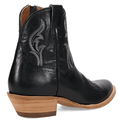 Women's Dan Post Rustic Charm Leather Bootie - Black - DP7112