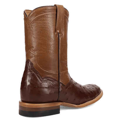 Men's Dan Post Ardor Full Quill Ostrich Boot - Brown - DP7133
