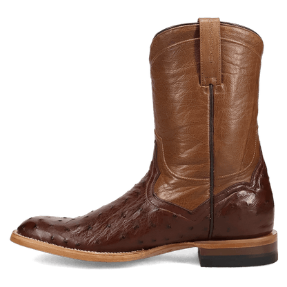 Men's Dan Post Ardor Full Quill Ostrich Boot - Brown - DP7133