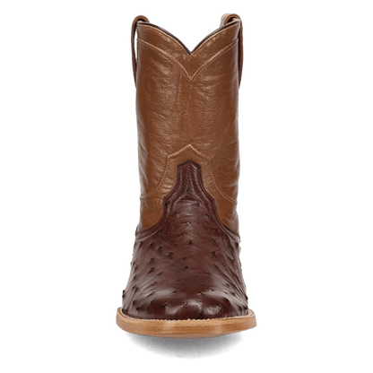 Men's Dan Post Ardor Full Quill Ostrich Boot - Brown - DP7133
