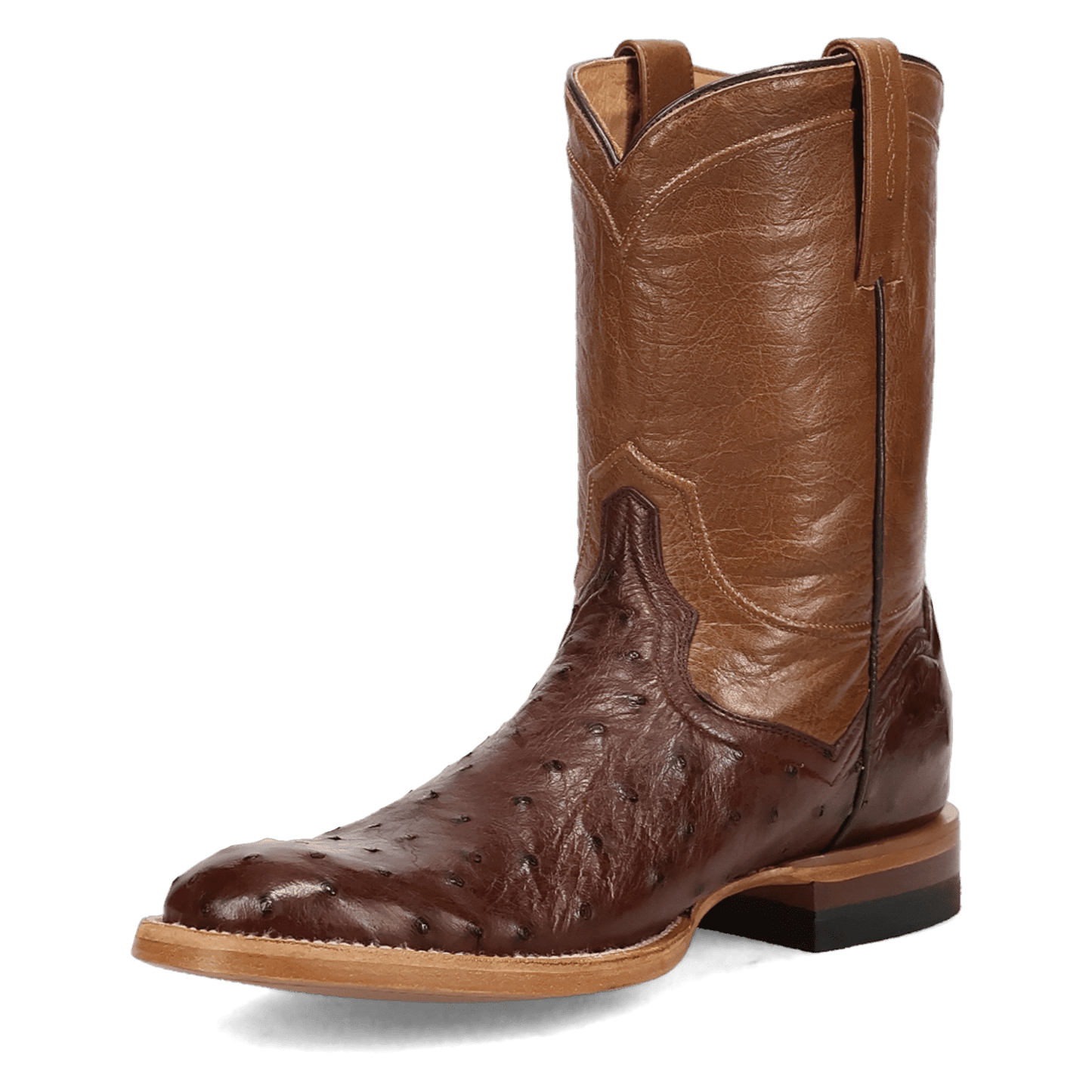 Men's Dan Post Ardor Full Quill Ostrich Boot - Brown - DP7133