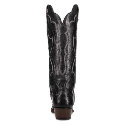Women's Dan Post Maravilla Full Ostrich Boot - Black - DP7143