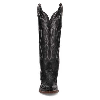 Women's Dan Post Maravilla Full Ostrich Boot - Black - DP7143