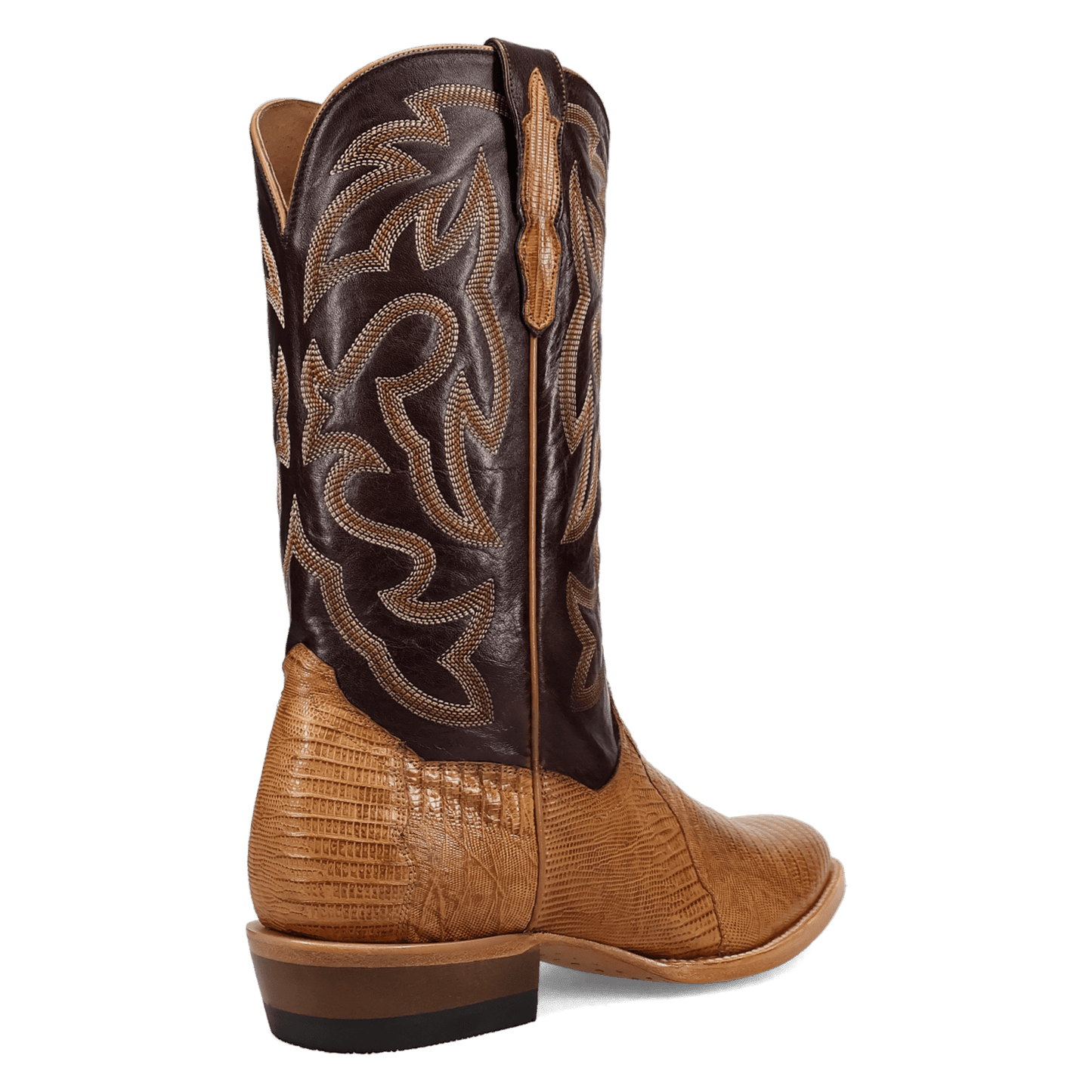 Men's Dan Post Spurline Teju Lizard Boot - Honey - DP7145