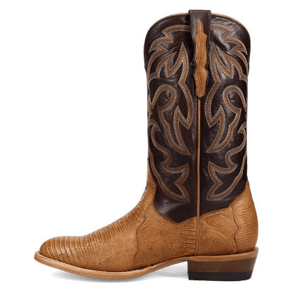 Men's Dan Post Spurline Teju Lizard Boot - Honey - DP7145