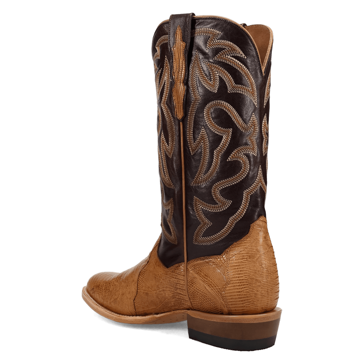Men's Dan Post Spurline Teju Lizard Boot - Honey - DP7145