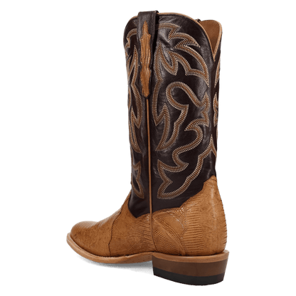 Men's Dan Post Spurline Teju Lizard Boot - Honey - DP7145