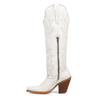 Women's Dan Post Blissful Beauty Leather Boot - White - DP7149