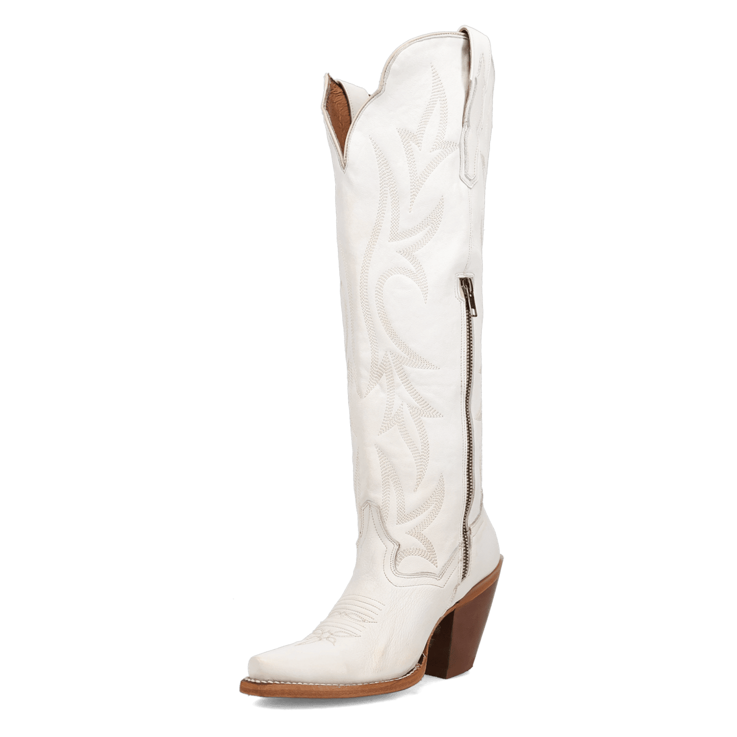 Women's Dan Post Blissful Beauty Leather Boot - White - DP7149