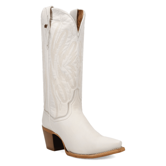 Women's Dan Post Mila Leather Boot - White - DP7161