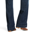 Trouser Mid Rise Stretch Entwined Wide Leg Jean