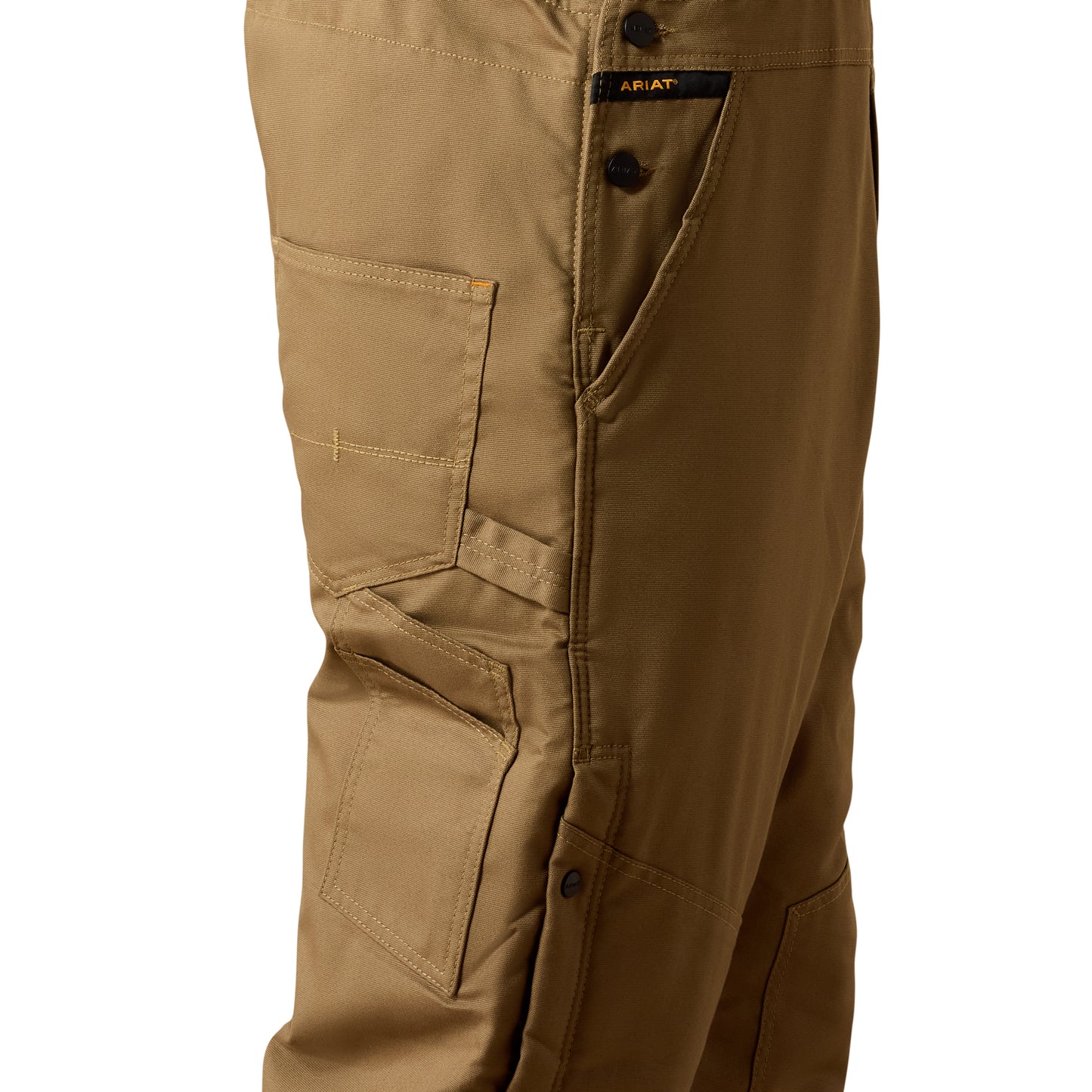 Rebar DuraCanvas Stretch Insulated Bib FIELD KHAKI - 10032505