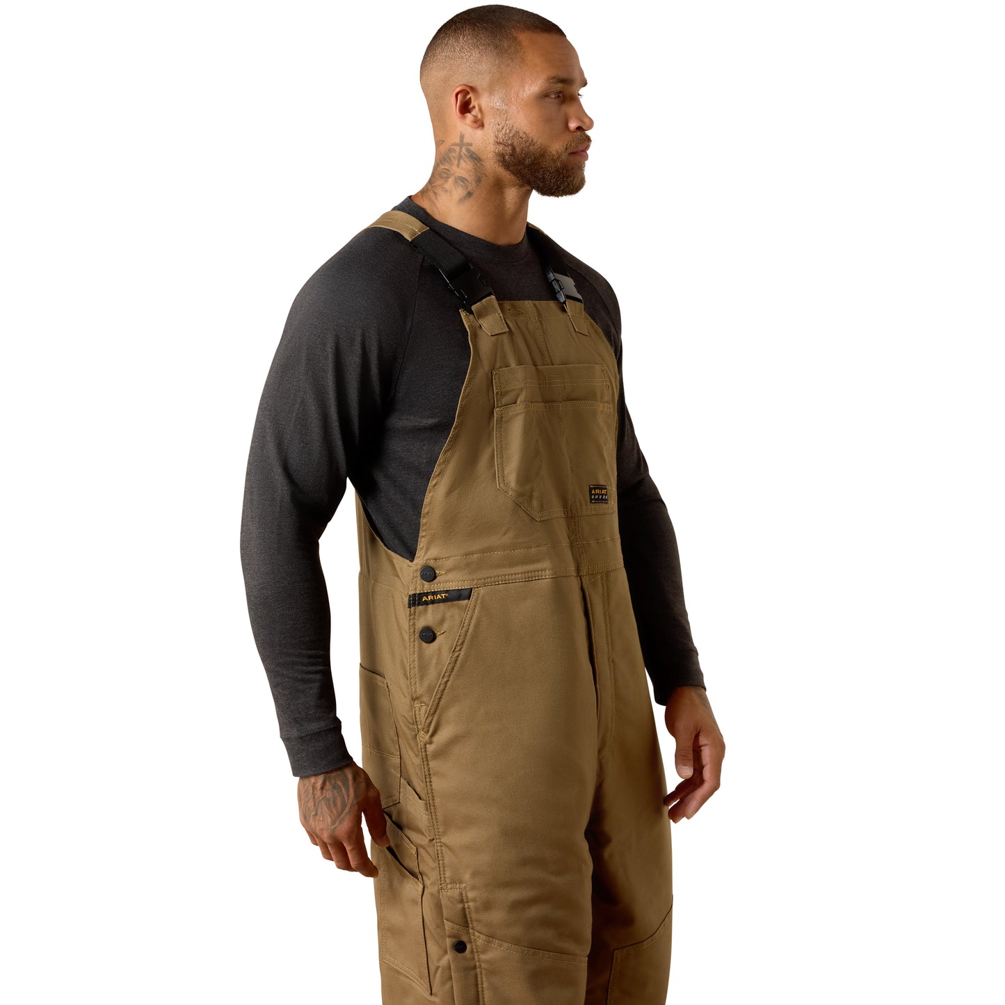 Rebar DuraCanvas Stretch Insulated Bib FIELD KHAKI - 10032505