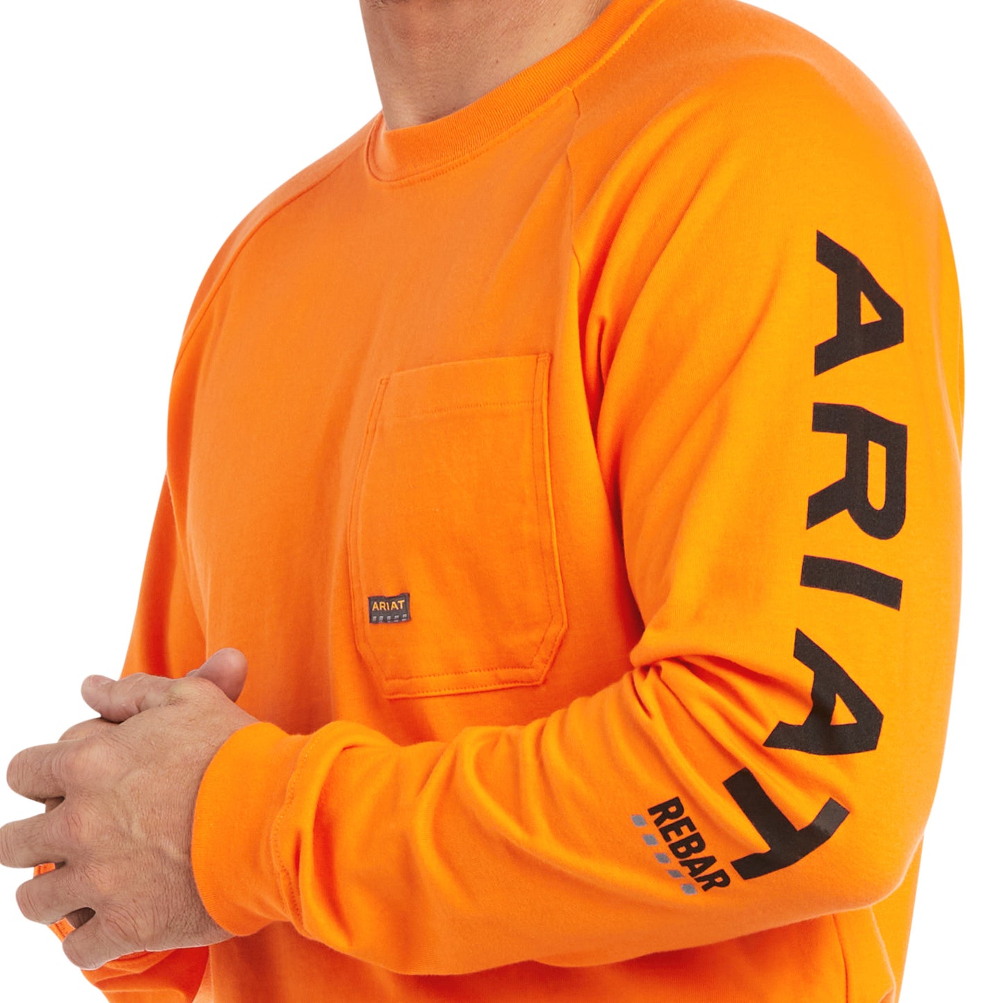 Rebar Cotton Strong Graphic T-Shirt Safety Orange/Black - 10037643