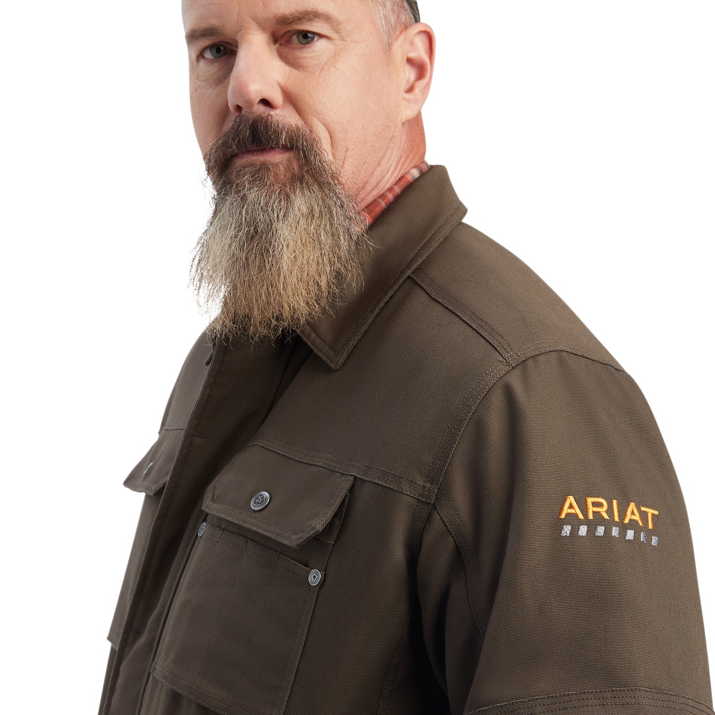 Rebar DuraCanvas Sherpa-Lined Water Repellent Workwear Coat - Wren - 10041506