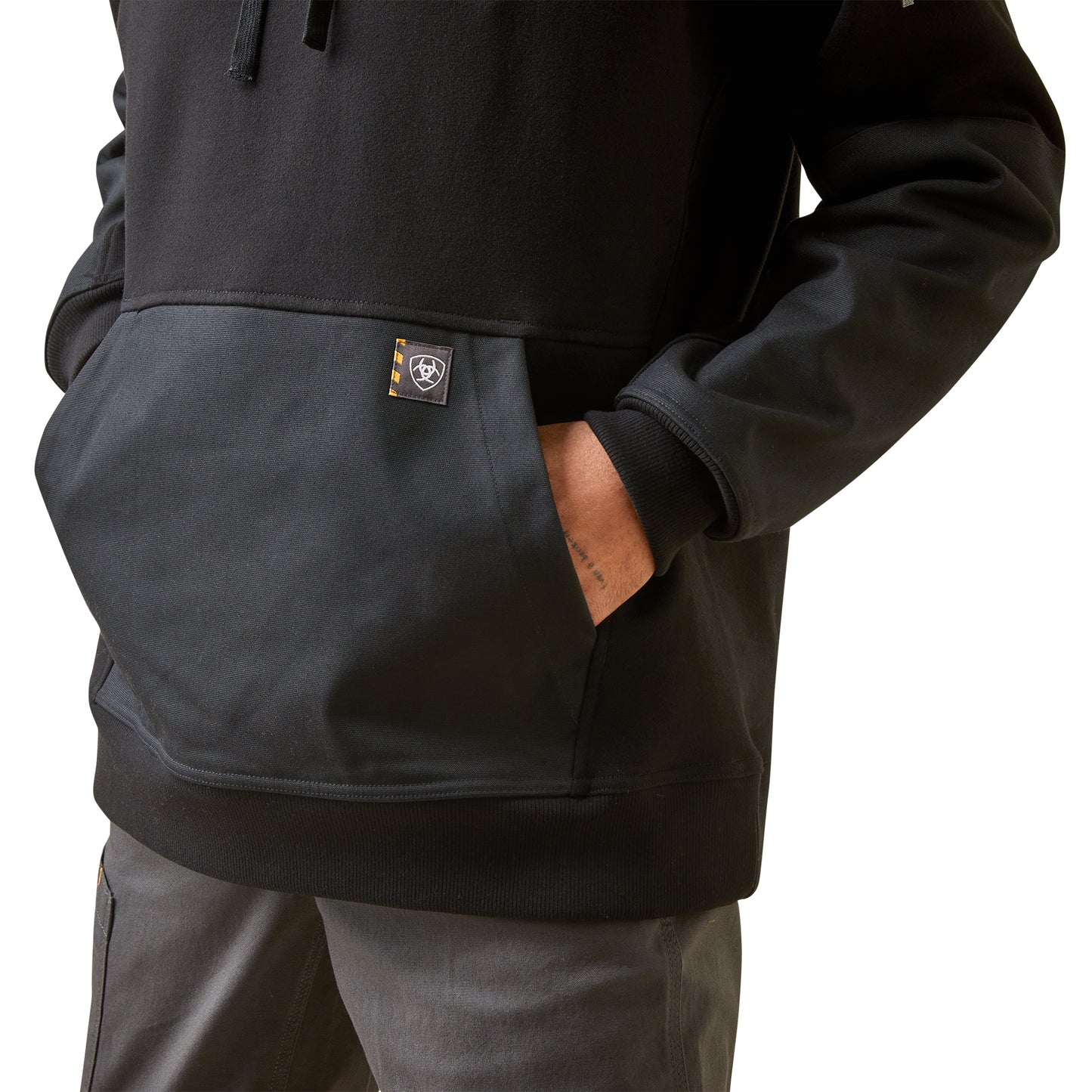 Ariat Rebar Workman DuraCanvas Hoodie - Black - 10046148