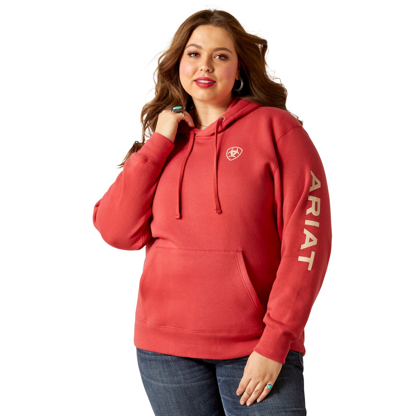 Ariat Logo Hoodie Red