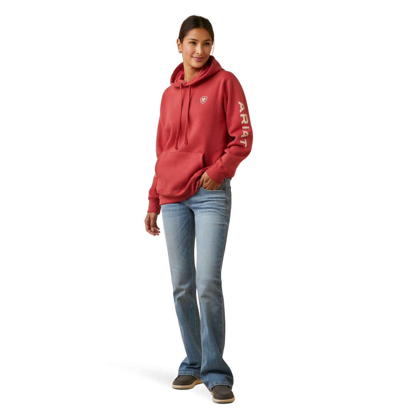 Ariat Logo Hoodie Red