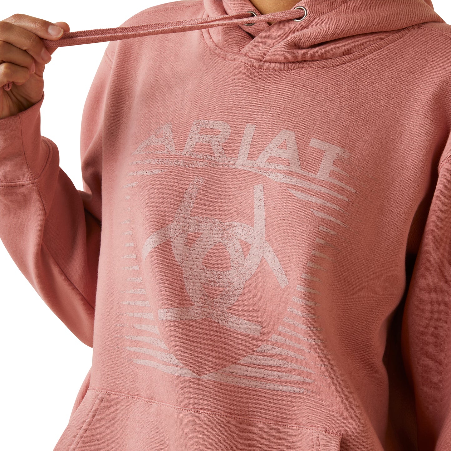 REAL Fading Lines Hoodie Rose