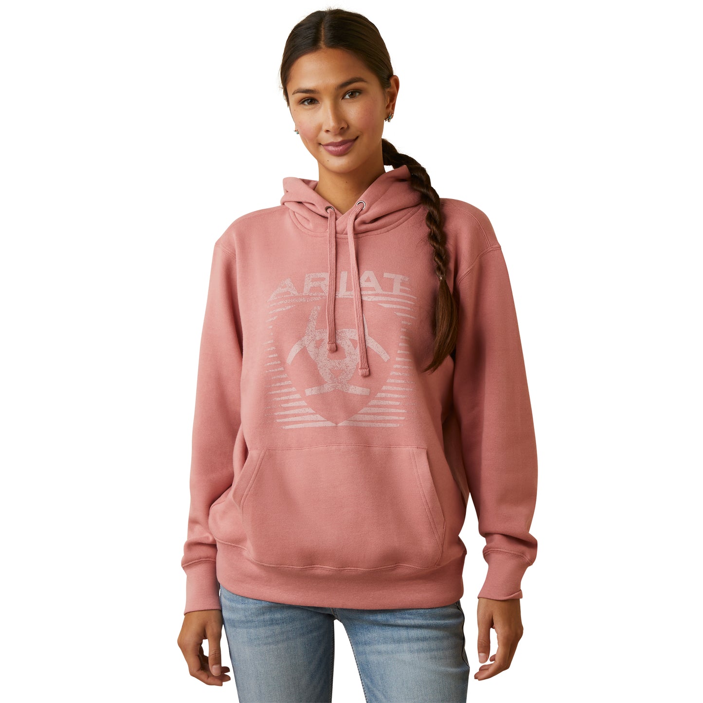 REAL Fading Lines Hoodie Rose