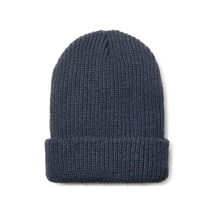 Rib Knit Insulated Cap Blue