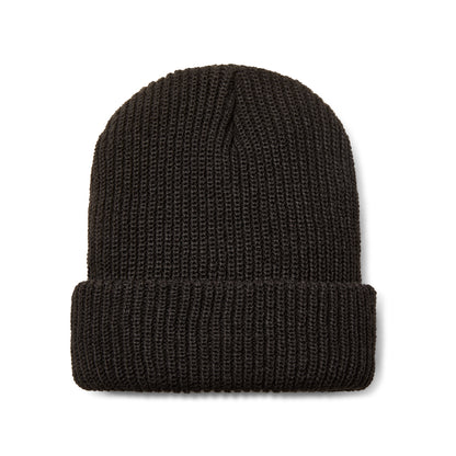 Rib Knit Insulated Cap Black