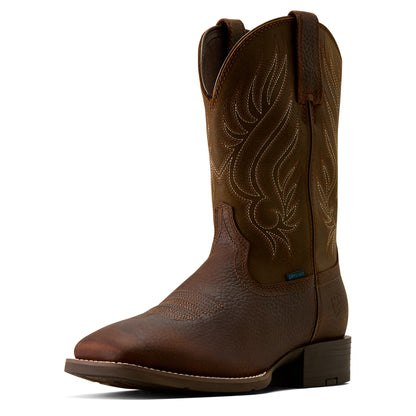 Ariat Men's Sport Riggs Waterproof Wide Square Toe Cowboy Boot - COPPER KETTLE - 10080269