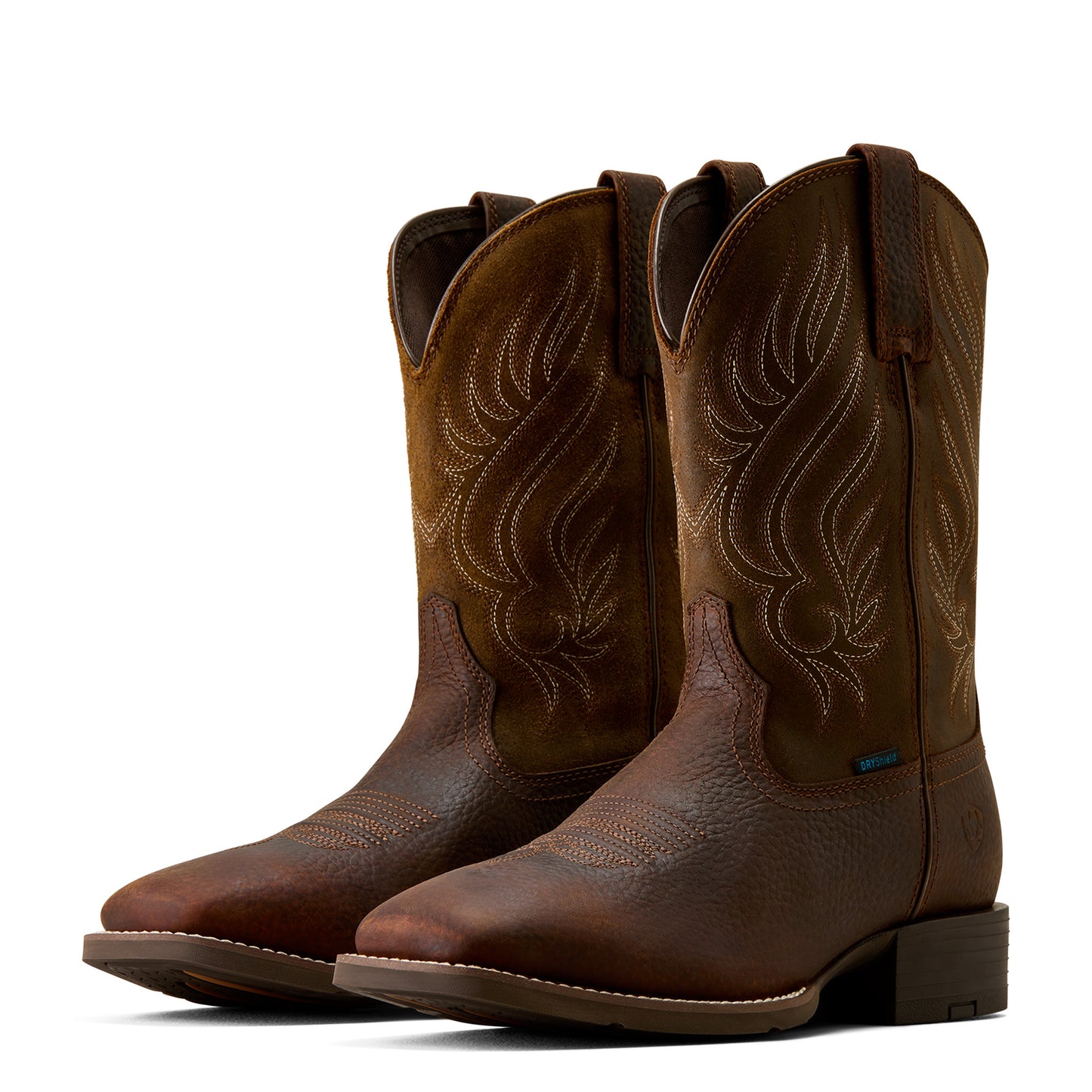 Ariat Men's Sport Riggs Waterproof Wide Square Toe Cowboy Boot - COPPER KETTLE - 10080269