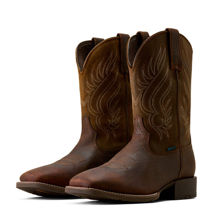 Ariat Men's Sport Riggs Waterproof Wide Square Toe Cowboy Boot - COPPER KETTLE - 10080269