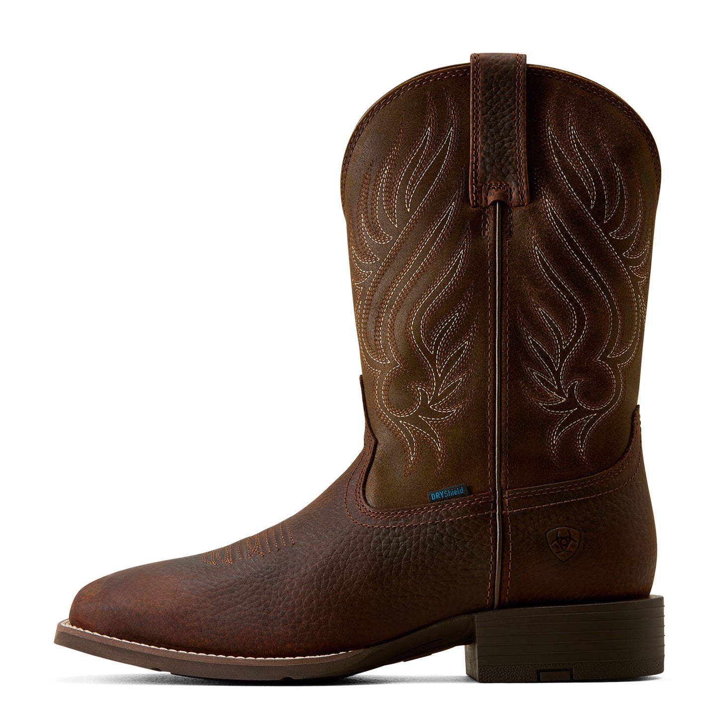 Ariat Men's Sport Riggs Waterproof Wide Square Toe Cowboy Boot - COPPER KETTLE - 10080269