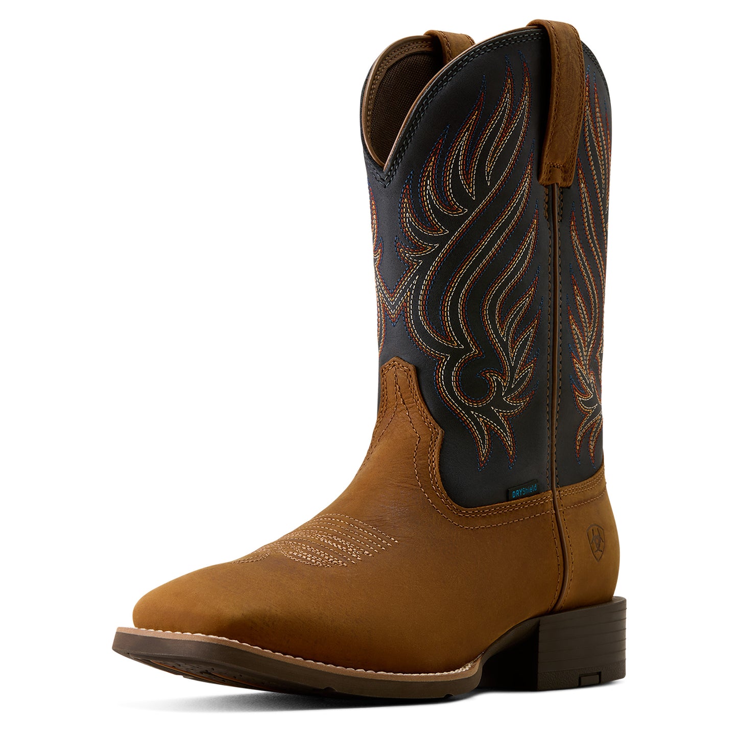 Ariat Men's Sport Riggs Waterproof Wide Square Toe Cowboy Boot - Brown -