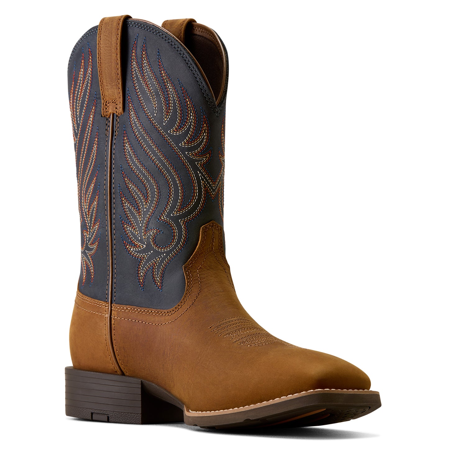 Ariat Men's Sport Riggs Waterproof Wide Square Toe Cowboy Boot - Brown -