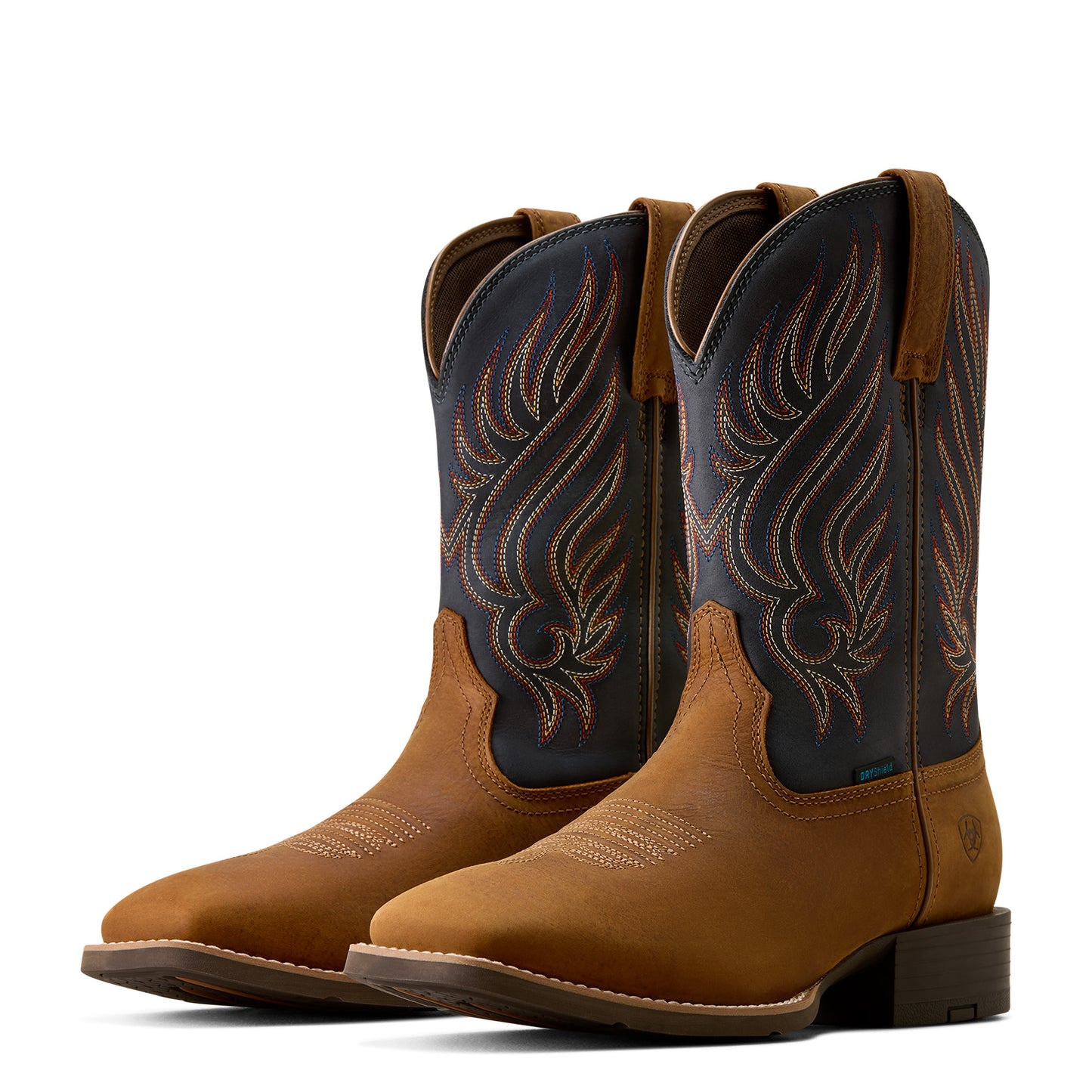 Ariat Men's Sport Riggs Waterproof Wide Square Toe Cowboy Boot - Brown -