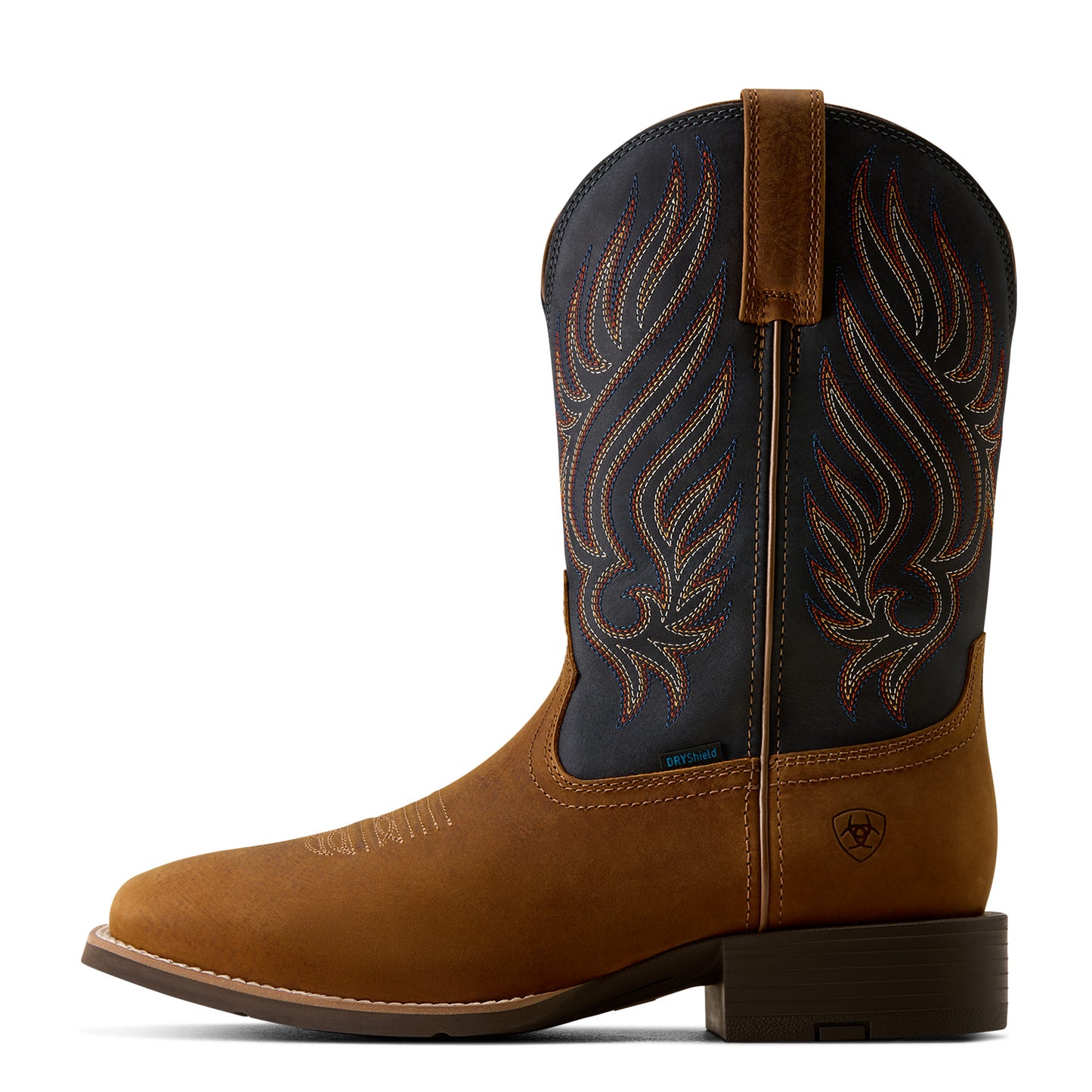 Ariat Men's Sport Riggs Waterproof Wide Square Toe Cowboy Boot - Brown -