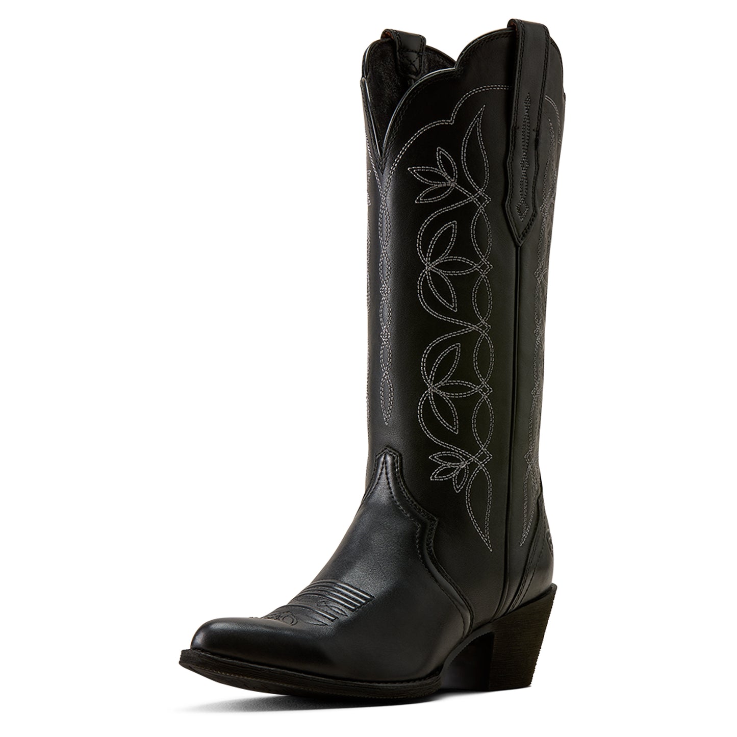 Ariat Women's Heritage Blossom J Toe Western Boot - Black - 10080317