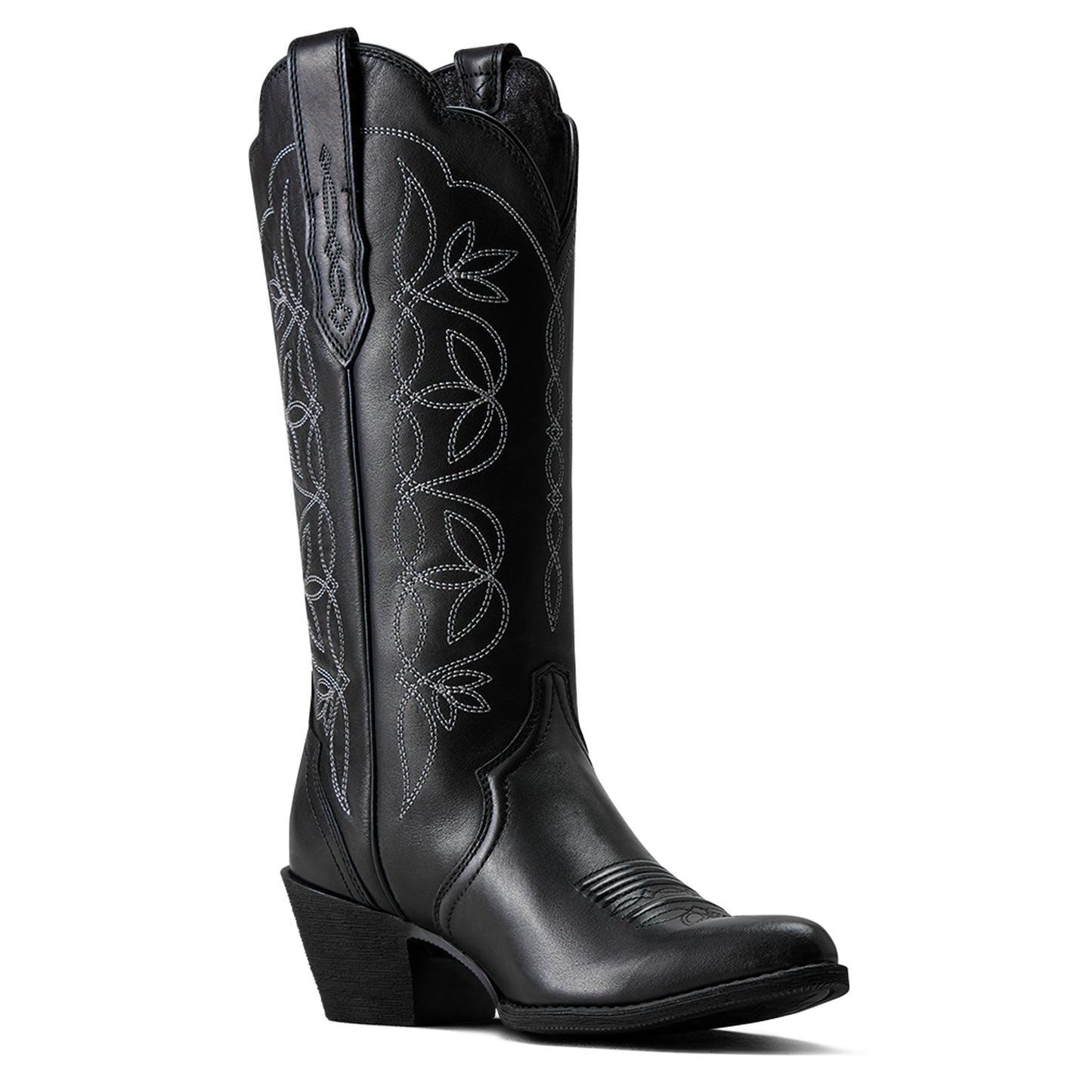 Ariat Women's Heritage Blossom J Toe Western Boot - Black - 10080317