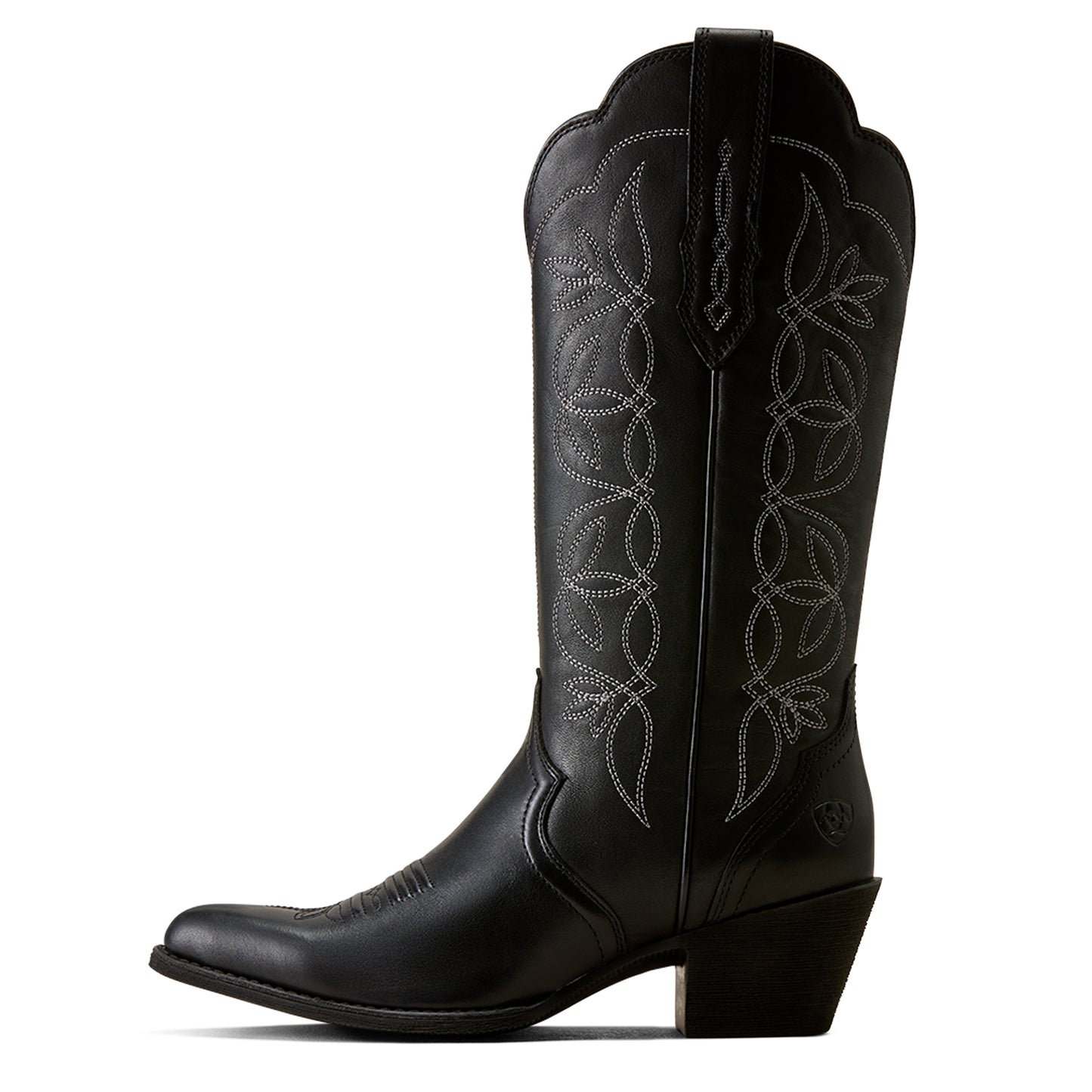 Ariat Women's Heritage Blossom J Toe Western Boot - Black - 10080317